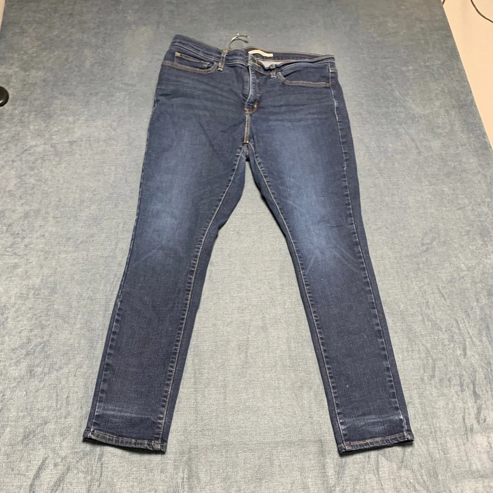 Levi's 311 Shaping Skinny Leg Jeans Men 32 Blue Denim Cotton Regular Fit Zip Fly